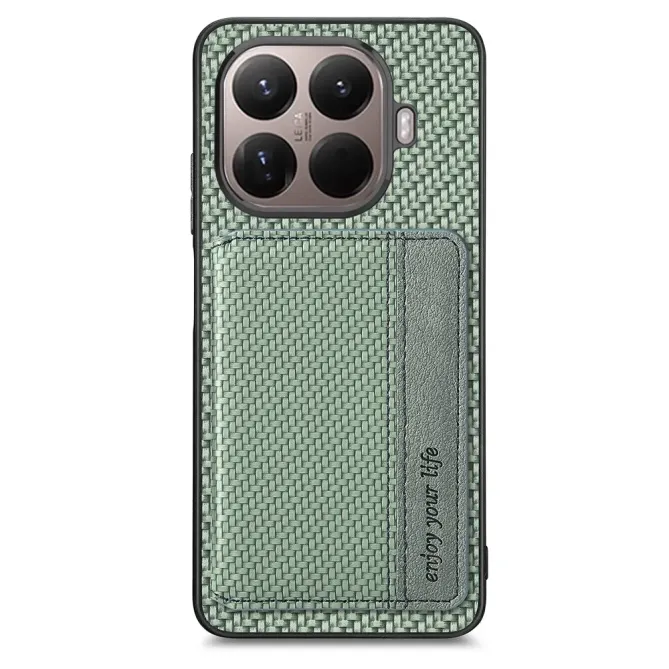 Coque Xiaomi 15T Pro avec Porte-Carte Style Fibre de Carbone | Dorian