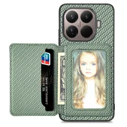 Coque Xiaomi 15T Pro avec Porte-Carte Style Fibre de Carbone | Dorian