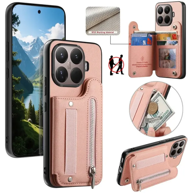 Coque Xiaomi 15T Pro jeans cuir RFID | ZIPPER