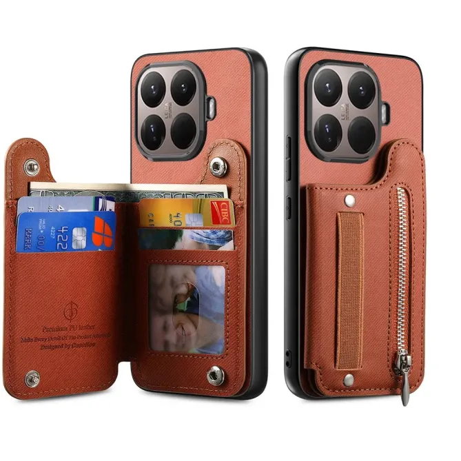 Coque Xiaomi 15T Pro jeans cuir RFID | ZIPPER