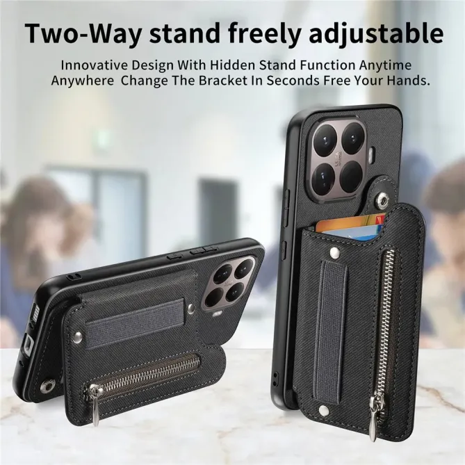 Coque Xiaomi 15T Pro jeans cuir RFID | ZIPPER