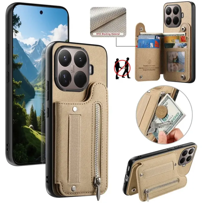 Coque Xiaomi 15T Pro jeans cuir RFID | ZIPPER