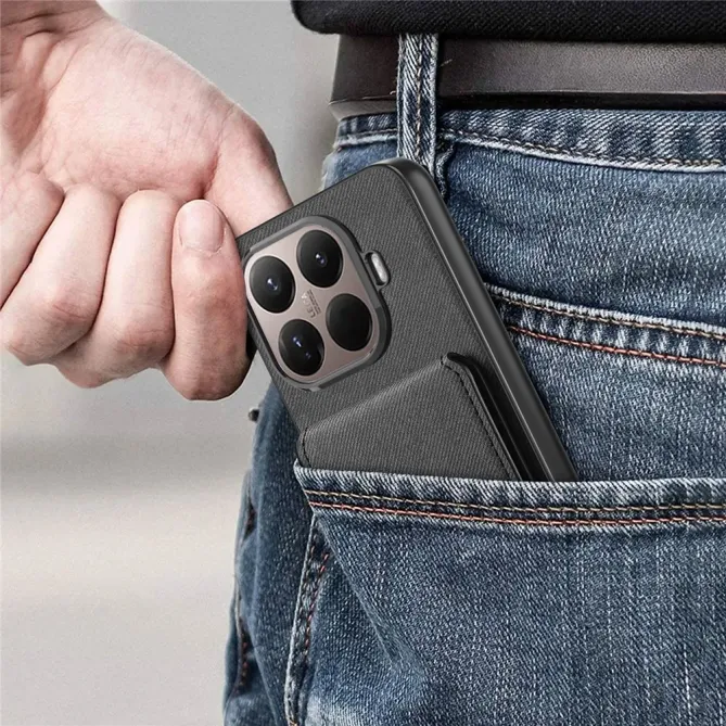 Coque Xiaomi 15T Pro cuir tissu RFID | SMARTWALL