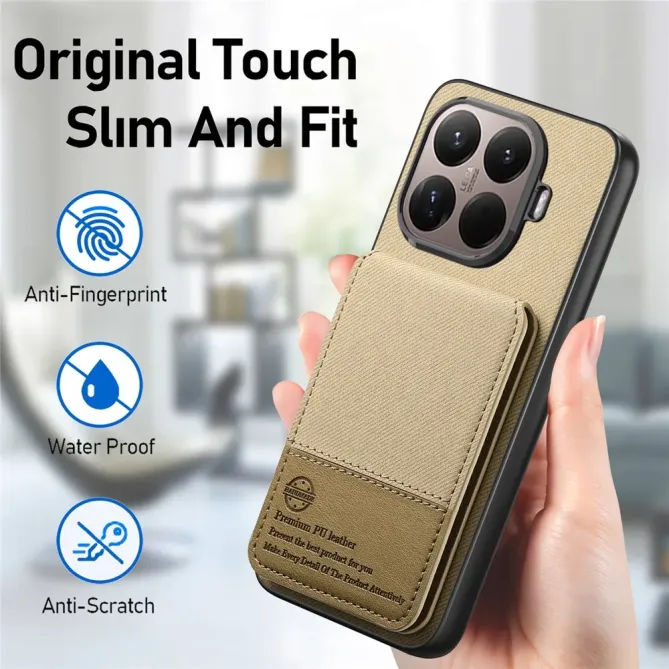 Coque Xiaomi 15T Pro cuir tissu RFID | SMARTWALL