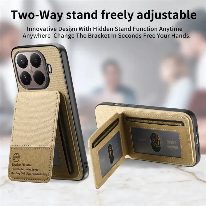 Coque Xiaomi 15T Pro cuir tissu RFID | SMARTWALL