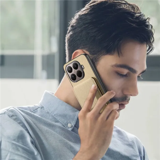 Coque Xiaomi 15T Pro cuir tissu RFID | SMARTWALL