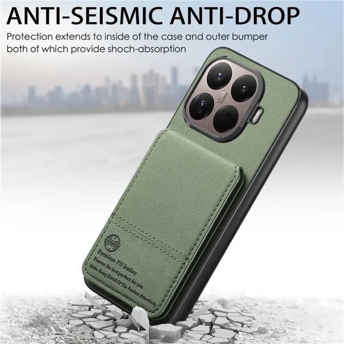 Coque Xiaomi 15T Pro cuir tissu RFID | SMARTWALL