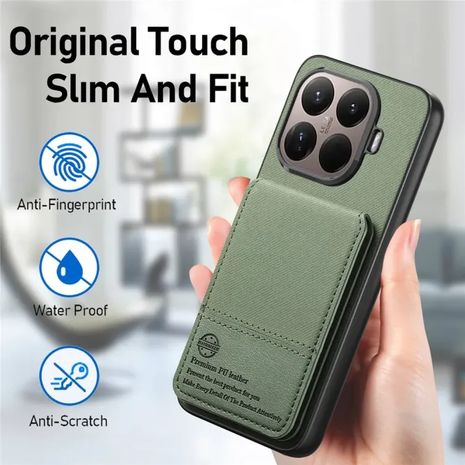 Coque Xiaomi 15T Pro cuir tissu RFID | SMARTWALL