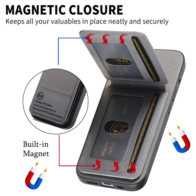 Coque Xiaomi 15T Pro cuir tissu RFID | SMARTWALL