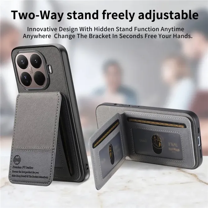 Coque Xiaomi 15T Pro cuir tissu RFID | SMARTWALL