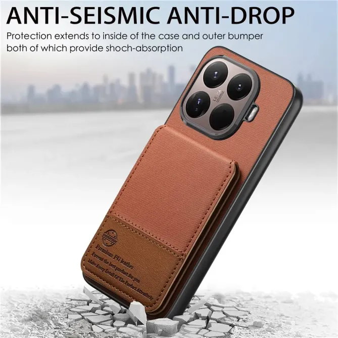 Coque Xiaomi 15T Pro cuir tissu RFID | SMARTWALL