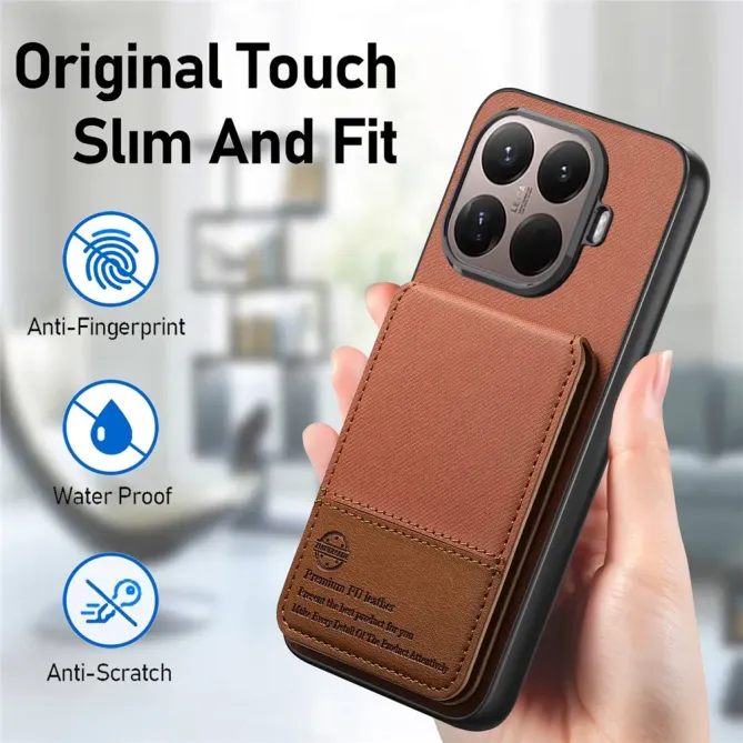 Coque Xiaomi 15T Pro cuir tissu RFID | SMARTWALL