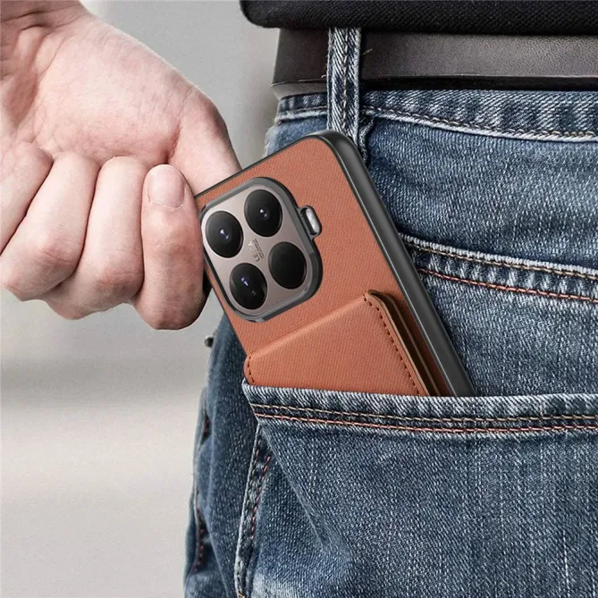 Coque Xiaomi 15T Pro cuir tissu RFID | SMARTWALL