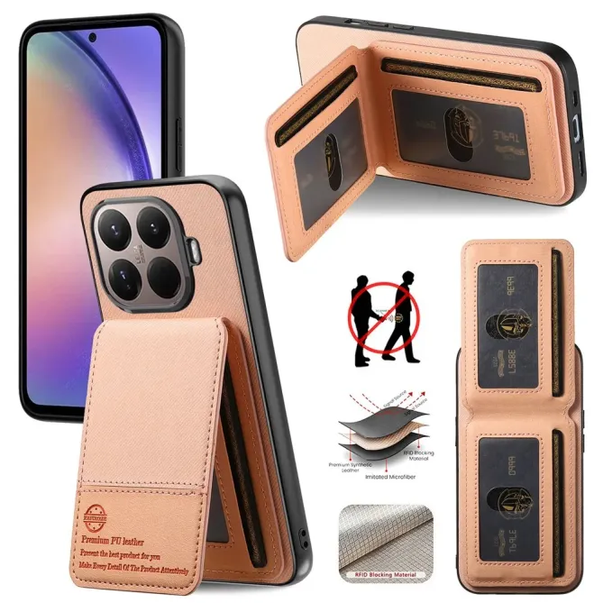 Coque Xiaomi 15T Pro cuir tissu RFID | SMARTWALL