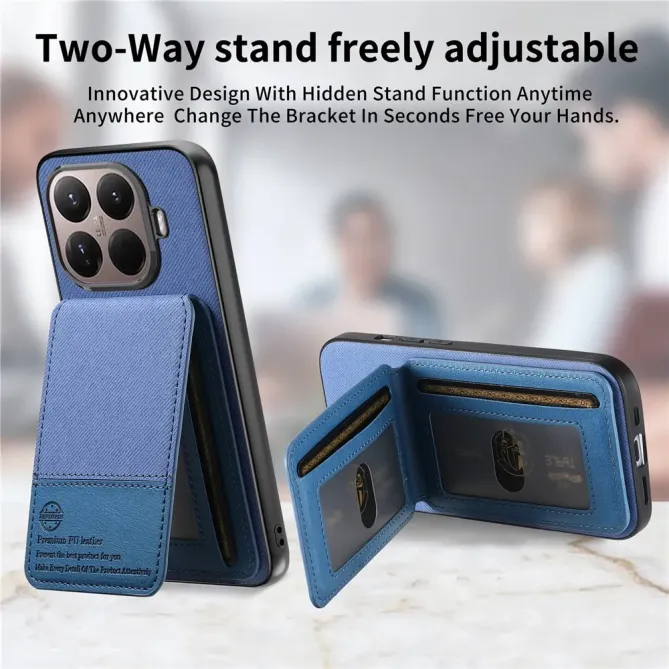 Coque Xiaomi 15T Pro cuir tissu RFID | SMARTWALL