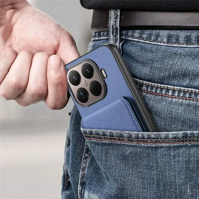 Coque Xiaomi 15T Pro cuir tissu RFID | SMARTWALL