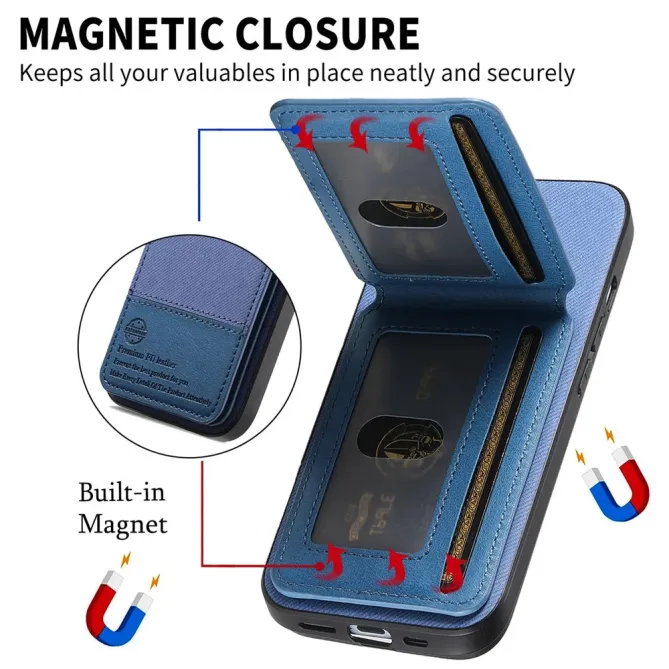 Coque Xiaomi 15T Pro cuir tissu RFID | SMARTWALL