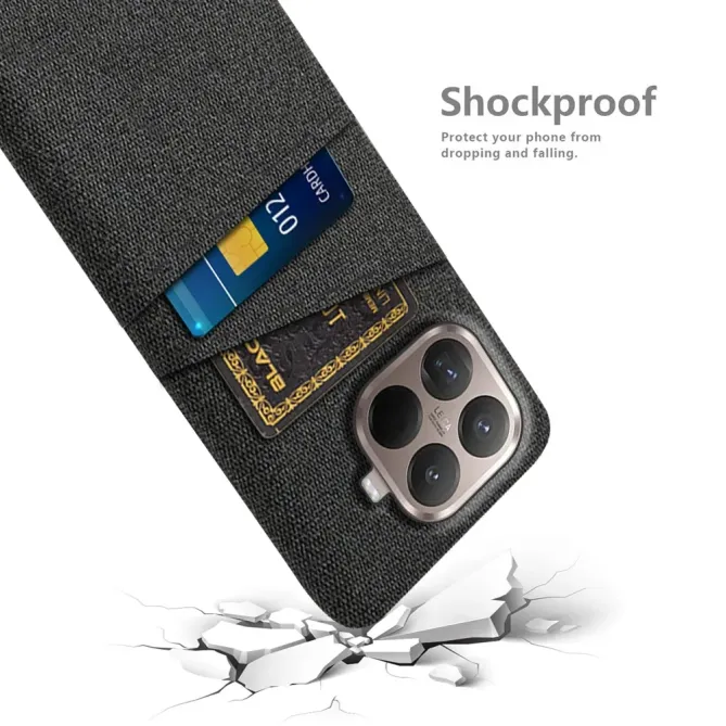 Coque Xiaomi 15T Pro en Tissu avec Double Rangement