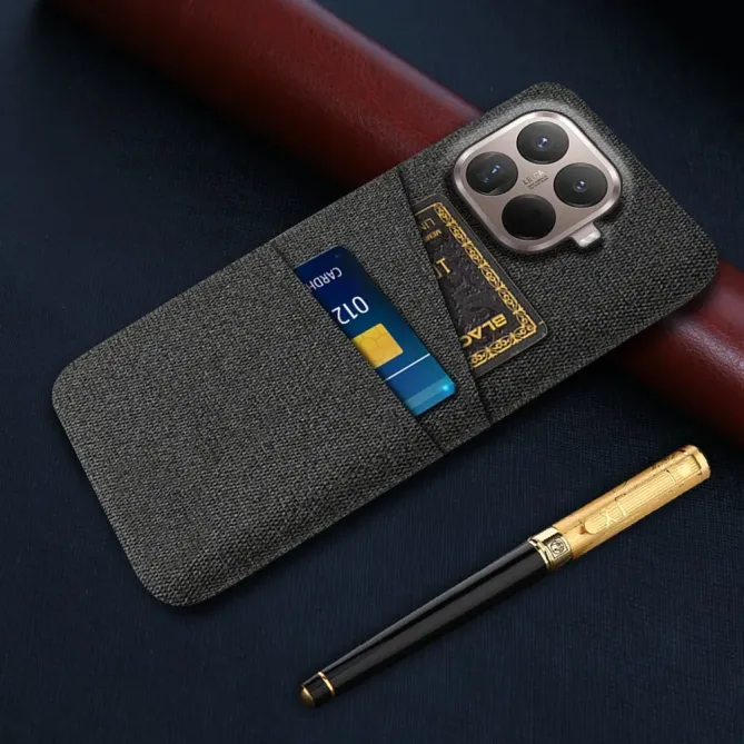 Coque Xiaomi 15T Pro en Tissu avec Double Rangement