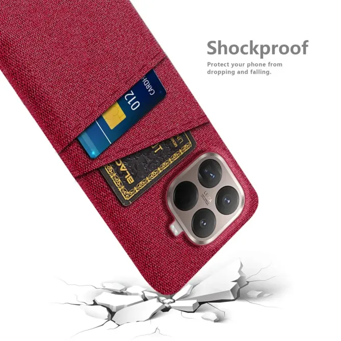 Coque Xiaomi 15T Pro en Tissu avec Double Rangement