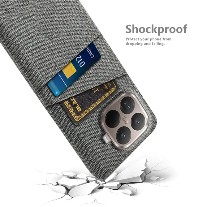 Coque Xiaomi 15T Pro en Tissu avec Double Rangement