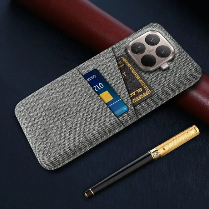 Coque Xiaomi 15T Pro en Tissu avec Double Rangement