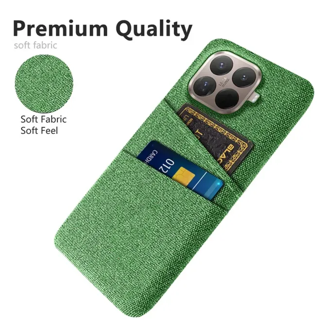 Coque Xiaomi 15T Pro en Tissu avec Double Rangement