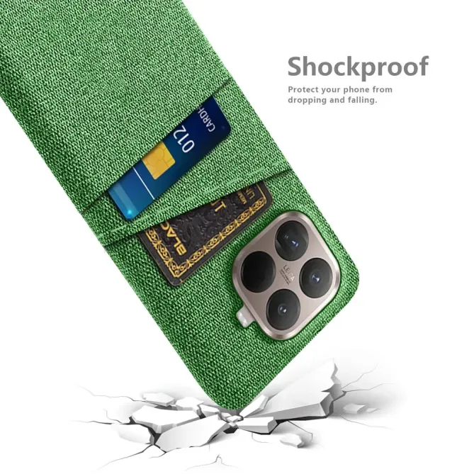 Coque Xiaomi 15T Pro en Tissu avec Double Rangement