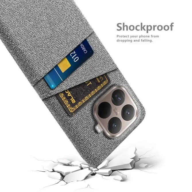 Coque Xiaomi 15T Pro en Tissu avec Double Rangement