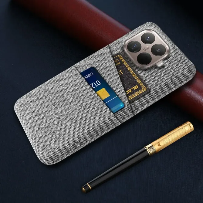 Coque Xiaomi 15T Pro en Tissu avec Double Rangement