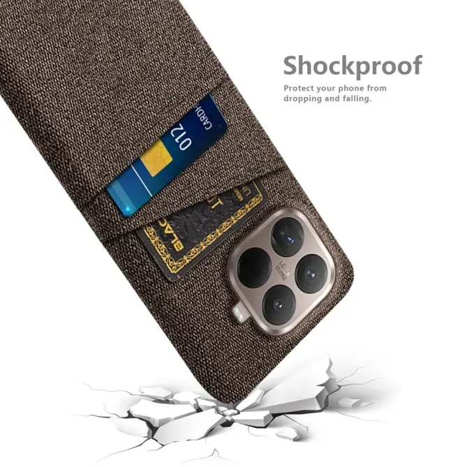 Coque Xiaomi 15T Pro en Tissu avec Double Rangement