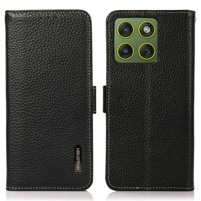 Housse Motorola Edge 70 KHAZNEH cuir grainé first