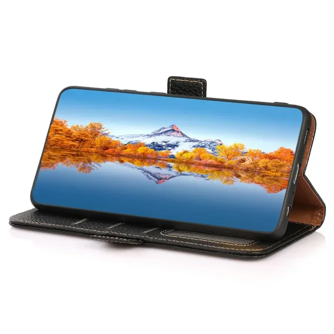 Housse Motorola Edge 70 KHAZNEH cuir grainé first