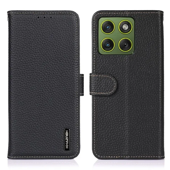 Housse Motorola Edge 70 Cuir Grainé KHAZNEH