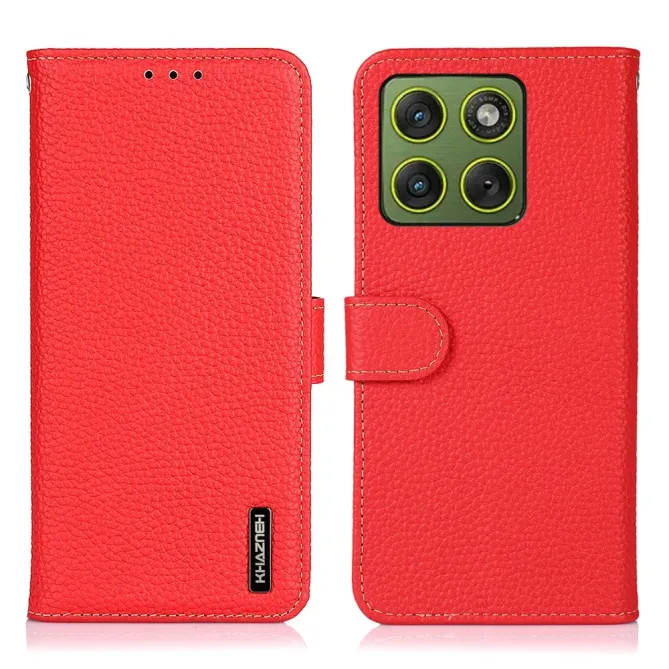 Housse Motorola Edge 70 Cuir Grainé KHAZNEH