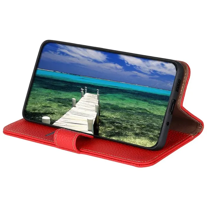 Housse Motorola Edge 70 Cuir Grainé KHAZNEH