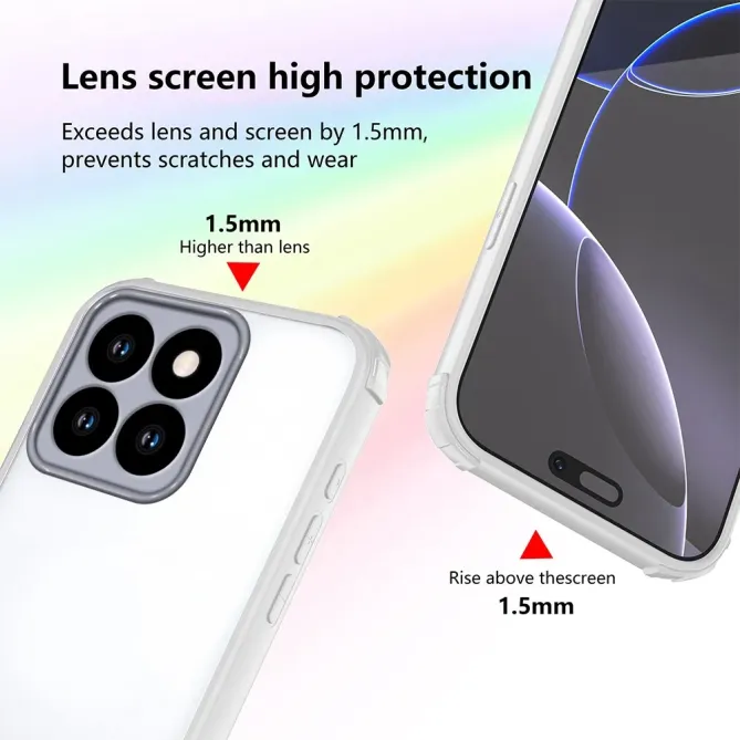 Coque Honor 400 Smart 5G / 4G Coins Renforcés Semi-Transparente