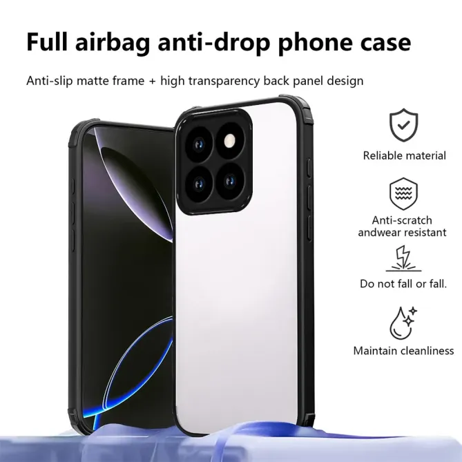 Coque Honor 400 Smart 5G / 4G Coins Renforcés Semi-Transparente