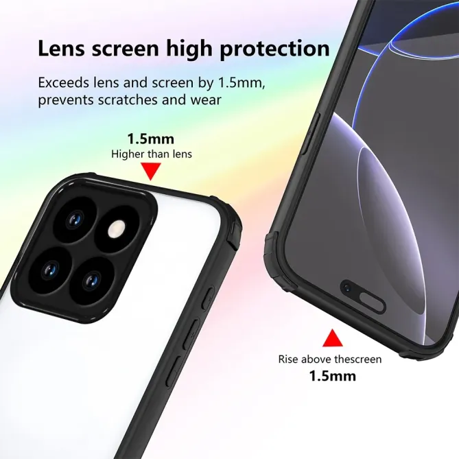 Coque Honor 400 Smart 5G / 4G Coins Renforcés Semi-Transparente