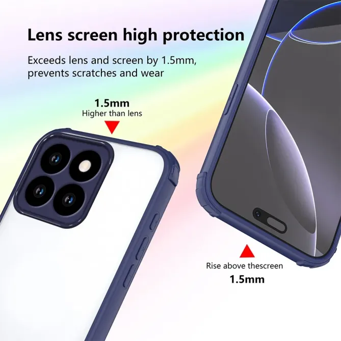 Coque Honor 400 Smart 5G / 4G Coins Renforcés Semi-Transparente