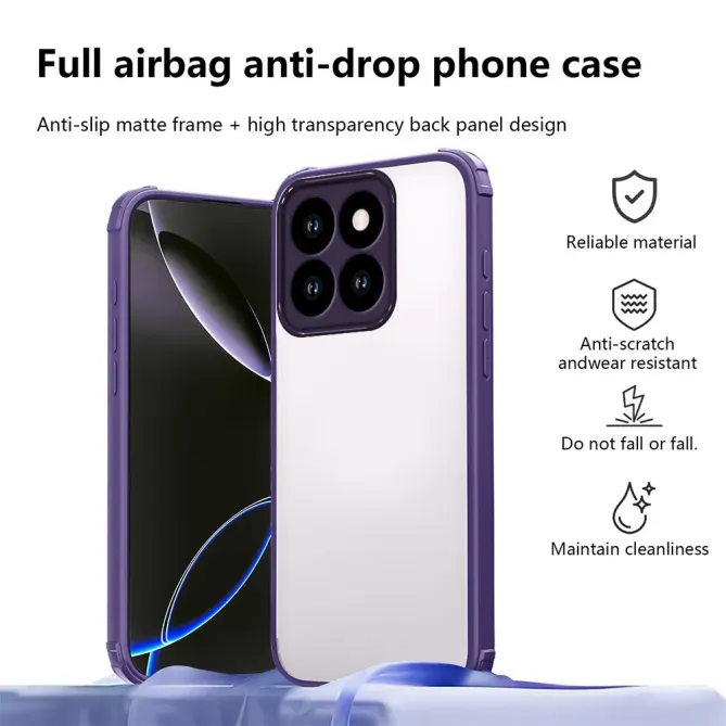 Coque Honor 400 Smart 5G / 4G Coins Renforcés Semi-Transparente