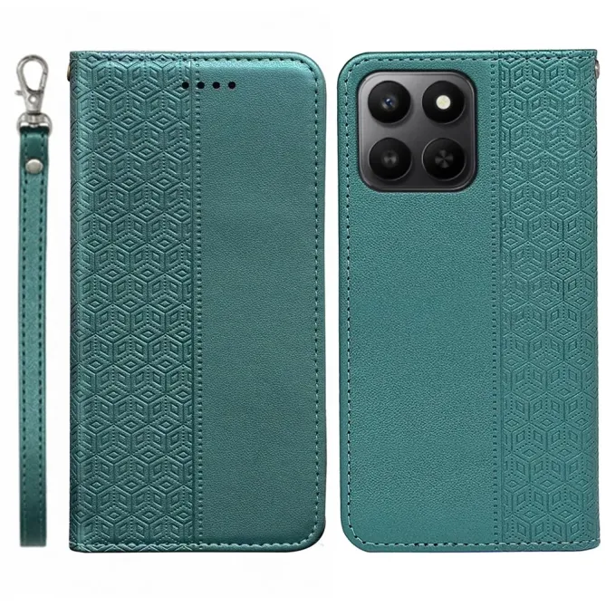 Flip Cover Honor 400 Smart 5G / 4G Design Cubique à Lanière