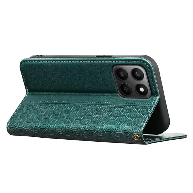 Flip Cover Honor 400 Smart 5G / 4G Design Cubique à Lanière