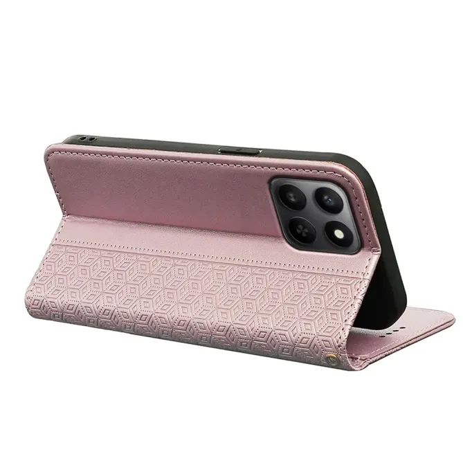 Flip Cover Honor 400 Smart 5G / 4G Design Cubique à Lanière