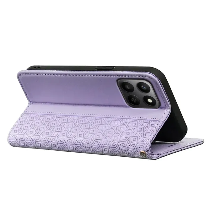 Flip Cover Honor 400 Smart 5G / 4G Design Cubique à Lanière