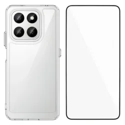 Coque transparente Honor 400 Smart 5G / 4G avec protection d'écran en 