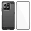 Coque Honor 400 Smart 5G / 4G flexible effet brossé avec verre trempé