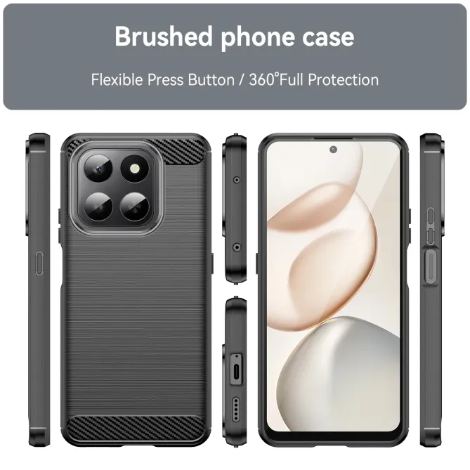 Coque Honor 400 Smart 5G / 4G flexible effet brossé avec verre trempé