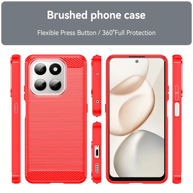 Coque Honor 400 Smart 5G / 4G flexible effet brossé avec verre trempé
