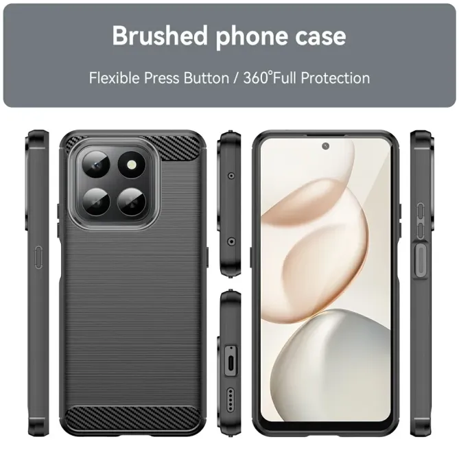 Coque Honor 400 Smart 5G / 4G flexible effet brossé